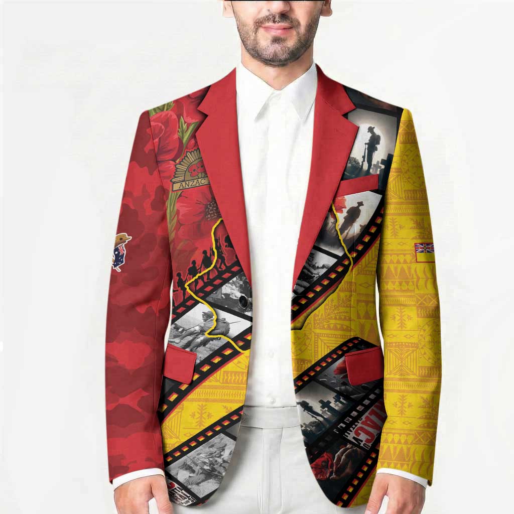 Personalised Niue ANZAC 1915-2026 Filmstrip Blazer Lest We Forget 25 April