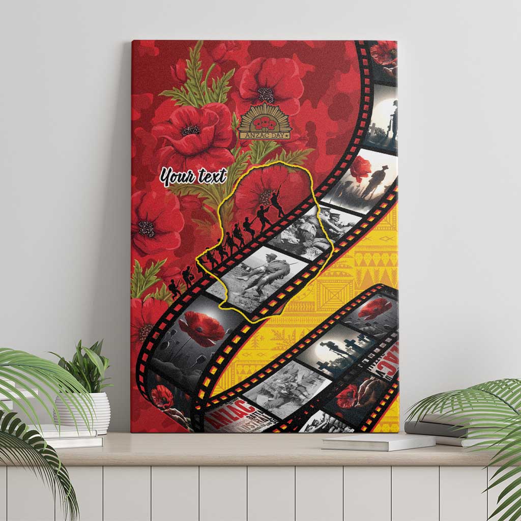 Personalised Niue ANZAC 1915-2026 Filmstrip Canvas Wall Art Lest We Forget 25 April