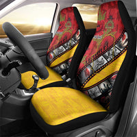 Personalised Niue ANZAC 1915-2026 Filmstrip Car Seat Cover Lest We Forget 25 April