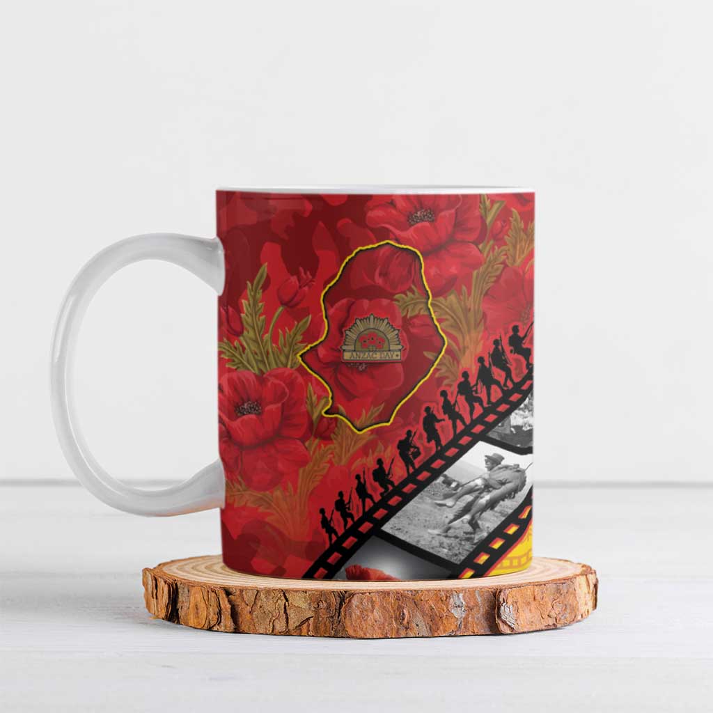 Personalised Niue ANZAC 1915-2026 Filmstrip Ceramic Mug Lest We Forget 25 April