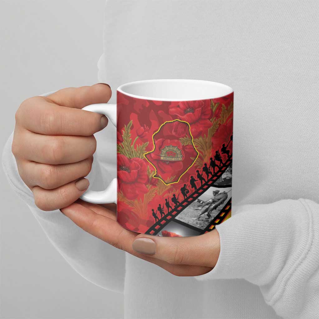 Personalised Niue ANZAC 1915-2026 Filmstrip Ceramic Mug Lest We Forget 25 April