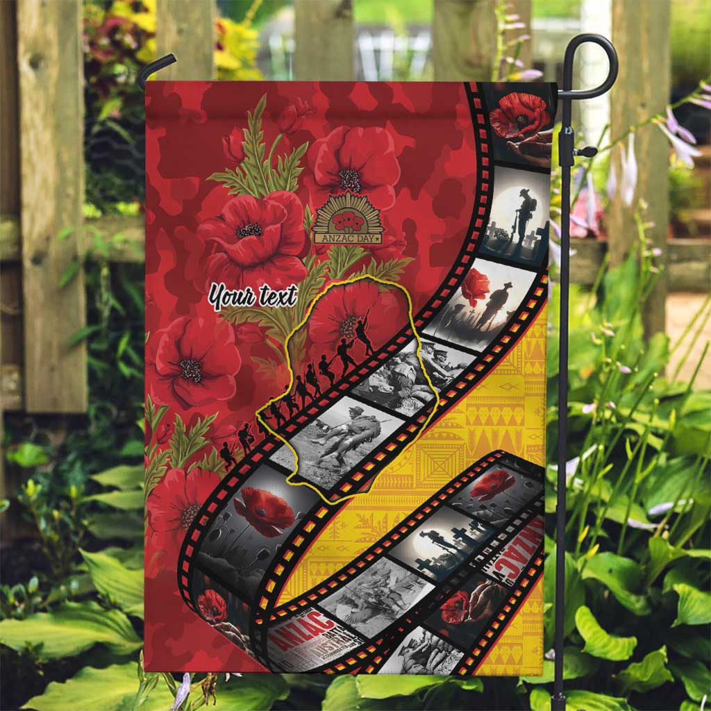 Personalised Niue ANZAC 1915-2026 Filmstrip Garden Flag Lest We Forget 25 April