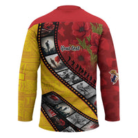 Personalised Niue ANZAC 1915-2026 Filmstrip Hockey Jersey Lest We Forget 25 April
