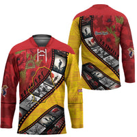 Personalised Niue ANZAC 1915-2026 Filmstrip Hockey Jersey Lest We Forget 25 April