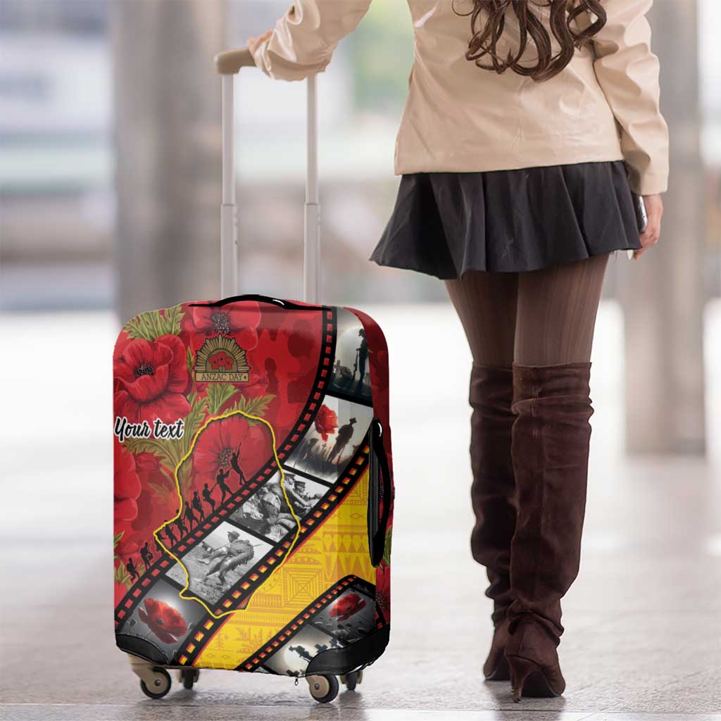 Personalised Niue ANZAC 1915-2026 Filmstrip Luggage Cover Lest We Forget 25 April