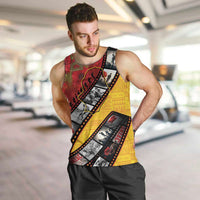 Personalised Niue ANZAC 1915-2026 Filmstrip Men Tank Top Lest We Forget 25 April