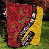 Personalised Niue ANZAC 1915-2026 Filmstrip Quilt Lest We Forget 25 April