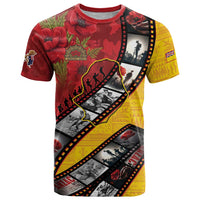 Personalised Niue ANZAC 1915-2026 Filmstrip T Shirt Lest We Forget 25 April
