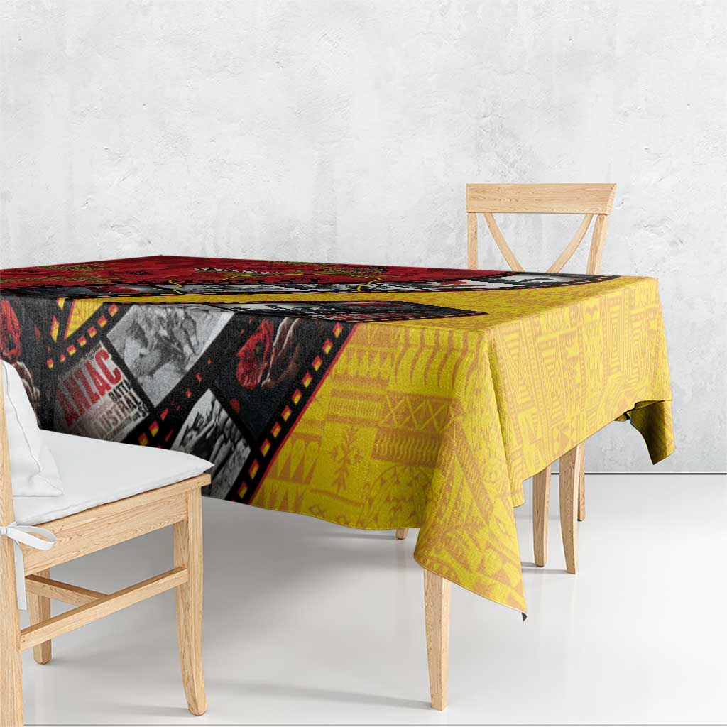 Personalised Niue ANZAC 1915-2026 Filmstrip Tablecloth Lest We Forget 25 April