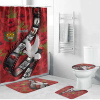 Personalised Tonga ANZAC 1915-2026 Filmstrip Bathroom Set Lest We Forget 25 April