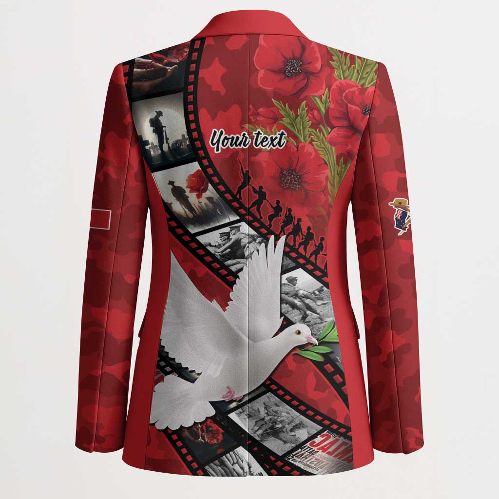 Personalised Tonga ANZAC 1915-2026 Filmstrip Blazer Lest We Forget 25 April