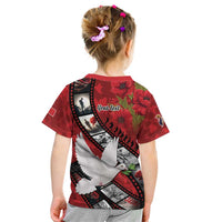 Personalised Tonga ANZAC 1915-2026 Filmstrip Kid T Shirt Lest We Forget 25 April