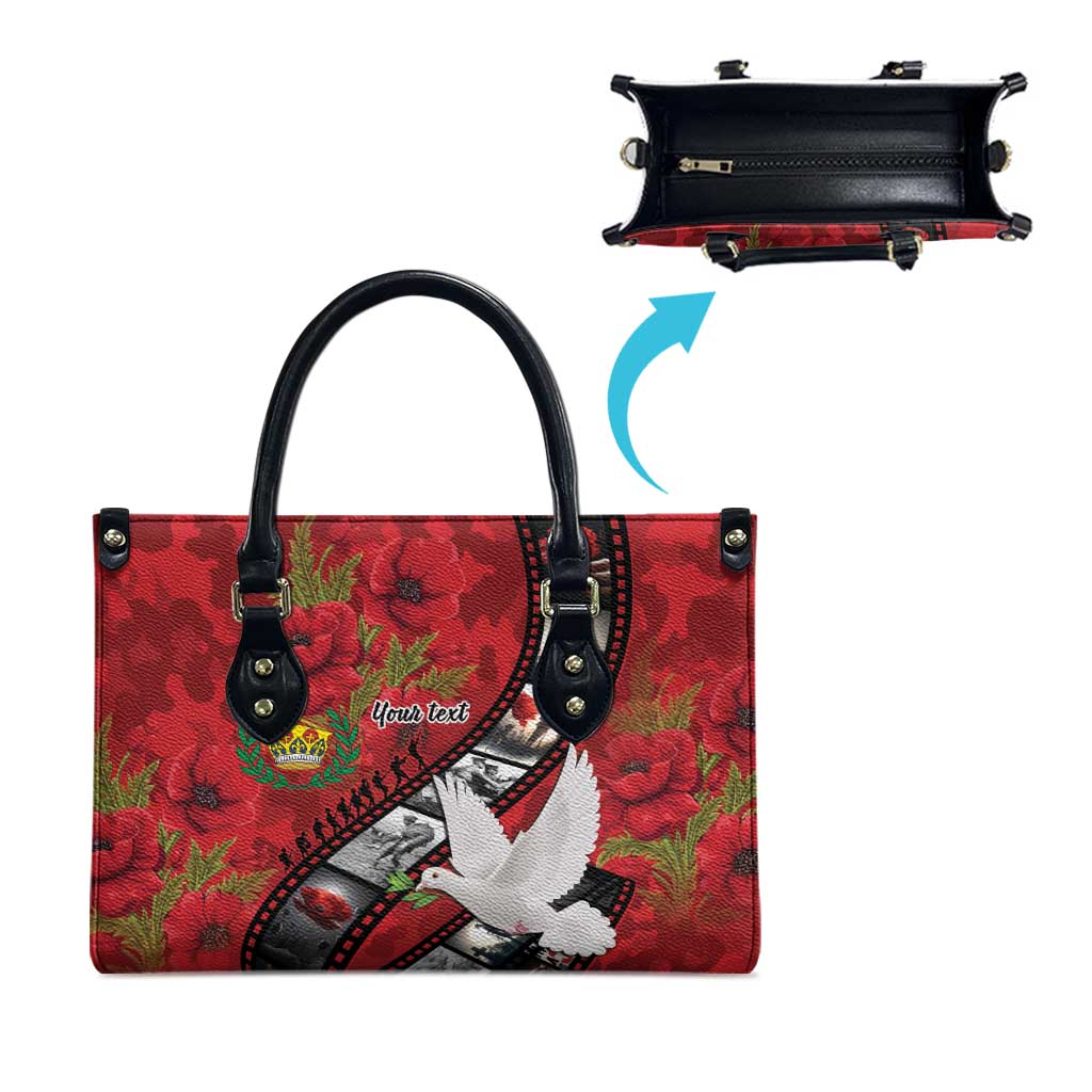 Personalised Tonga ANZAC 1915-2026 Filmstrip Leather Bag Lest We Forget 25 April