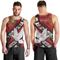 Personalised Tonga ANZAC 1915-2026 Filmstrip Men Tank Top Lest We Forget 25 April