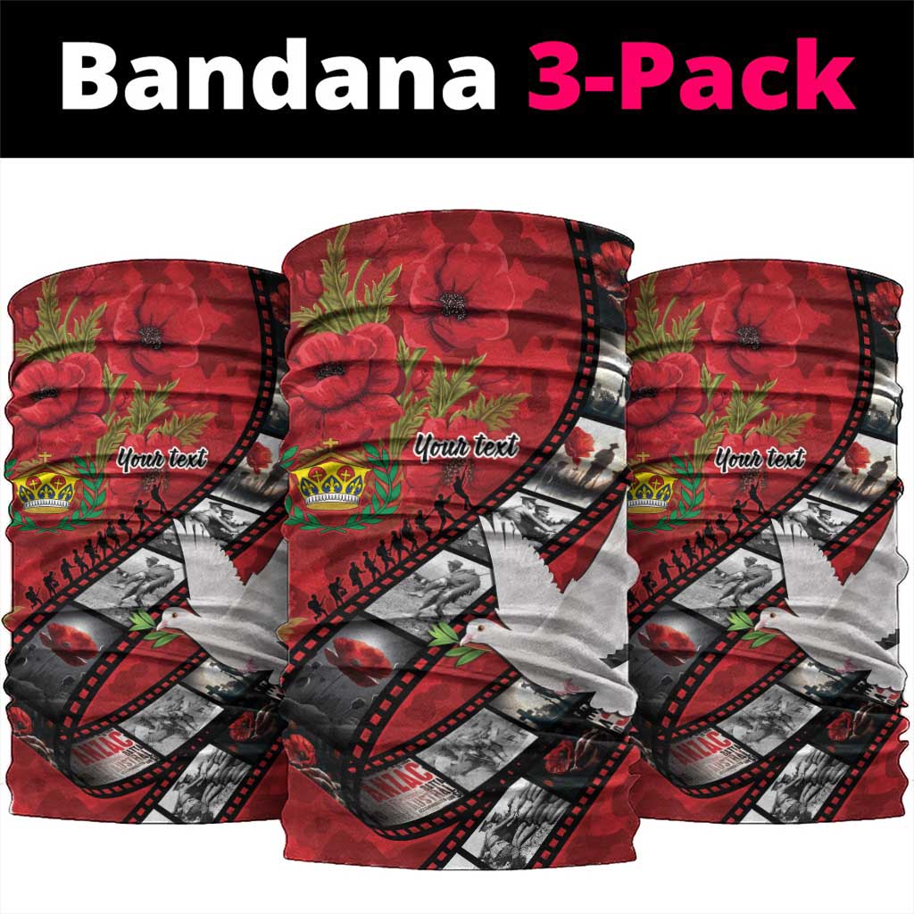 Personalised Tonga ANZAC 1915-2026 Filmstrip Neck Gaiter Lest We Forget 25 April