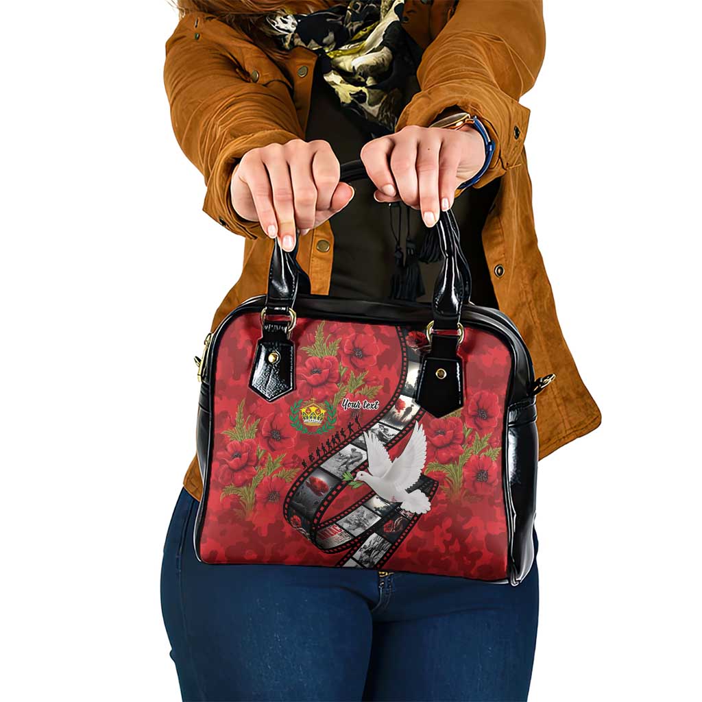 Personalised Tonga ANZAC 1915-2026 Filmstrip Shoulder Handbag Lest We Forget 25 April