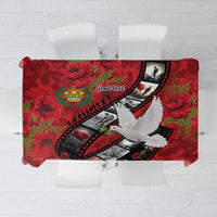 Personalised Tonga ANZAC 1915-2026 Filmstrip Tablecloth Lest We Forget 25 April