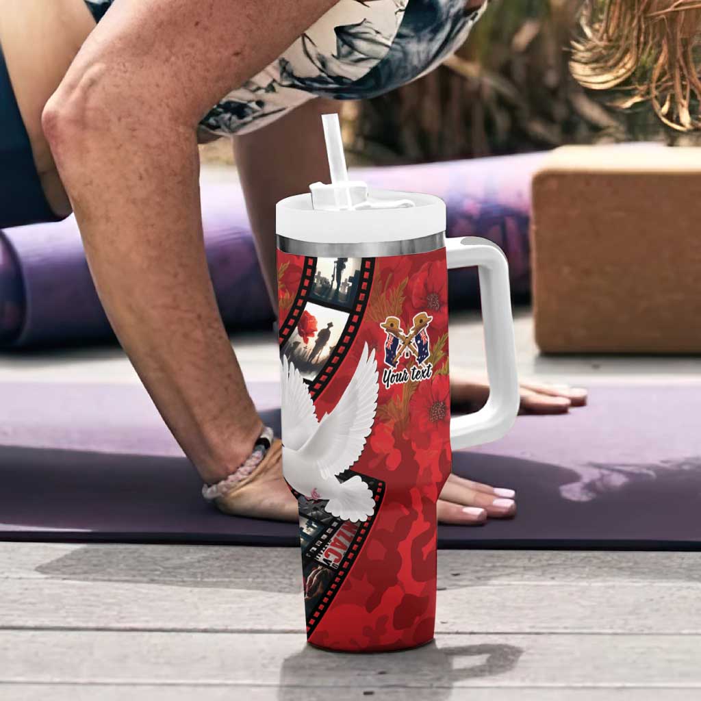Personalised Tonga ANZAC 1915-2026 Filmstrip Tumbler With Handle Lest We Forget 25 April