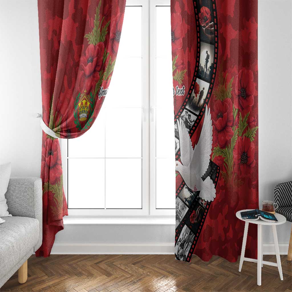 Personalised Tonga ANZAC 1915-2026 Filmstrip Window Curtain Lest We Forget 25 April