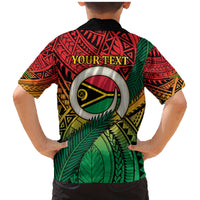 Personalised Vanuatu Yumi 44th Indipendens Dei Family Matching Mermaid Dress and Hawaiian Shirt Vanuatuan Broad Tusk with Polynesian Tribal LT9 - Polynesian Pride