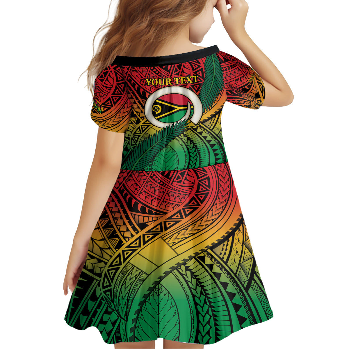 Personalised Vanuatu Yumi 44th Indipendens Dei Family Matching Puletasi and Hawaiian Shirt Vanuatuan Broad Tusk with Polynesian Tribal LT9 - Polynesian Pride