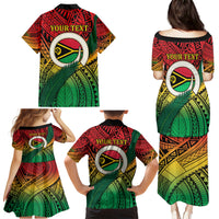 Personalised Vanuatu Yumi 44th Indipendens Dei Family Matching Puletasi and Hawaiian Shirt Vanuatuan Broad Tusk with Polynesian Tribal LT9 - Polynesian Pride