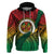 Personalised Vanuatu Yumi 44th Indipendens Dei Hoodie Vanuatuan Broad Tusk with Polynesian Tribal