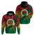 Personalised Vanuatu Yumi 44th Indipendens Dei Hoodie Vanuatuan Broad Tusk with Polynesian Tribal