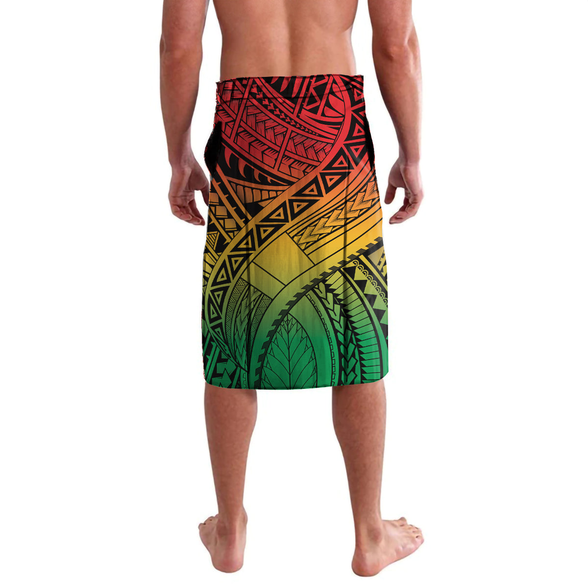 Personalised Vanuatu Yumi 44th Indipendens Dei Lavalava Vanuatuan Broad Tusk with Polynesian Tribal