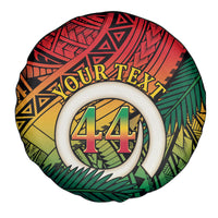 Personalised Vanuatu Yumi 44th Indipendens Dei Spare Tire Cover Vanuatuan Broad Tusk with Polynesian Tribal