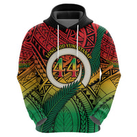 Personalised Vanuatu Yumi 44th Indipendens Dei Zip Hoodie Vanuatuan Broad Tusk with Polynesian Tribal