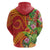 Polynesian Tribal Flower Tattoo Hoodie Special Vermilion Vibe