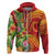 Polynesian Tribal Flower Tattoo Hoodie Special Vermilion Vibe