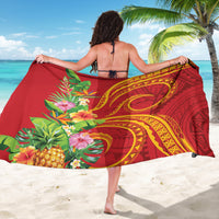 Polynesian Tribal Flower Tattoo Sarong Special Vermilion Vibe