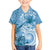 Polynesian Hibiscus Flower Tribal Hawaiian Shirt Blue Color