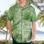 Polynesian Hibiscus Flower Tribal Hawaiian Shirt Lime Green Color