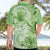 Polynesian Hibiscus Flower Tribal Hawaiian Shirt Lime Green Color