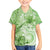 Polynesian Hibiscus Flower Tribal Hawaiian Shirt Lime Green Color