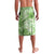 Polynesian Hibiscus Flower Tribal Lavalava Lime Green Color