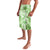 Polynesian Hibiscus Flower Tribal Lavalava Lime Green Color