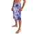 Polynesian Hibiscus Flower Tribal Lavalava Violet Color