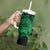 Green Polynesian Tahiti Island Tumbler With Handle The Wave of Water