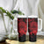 Red Polynesian Tahiti Island Tumbler With Handle The Wave of Water