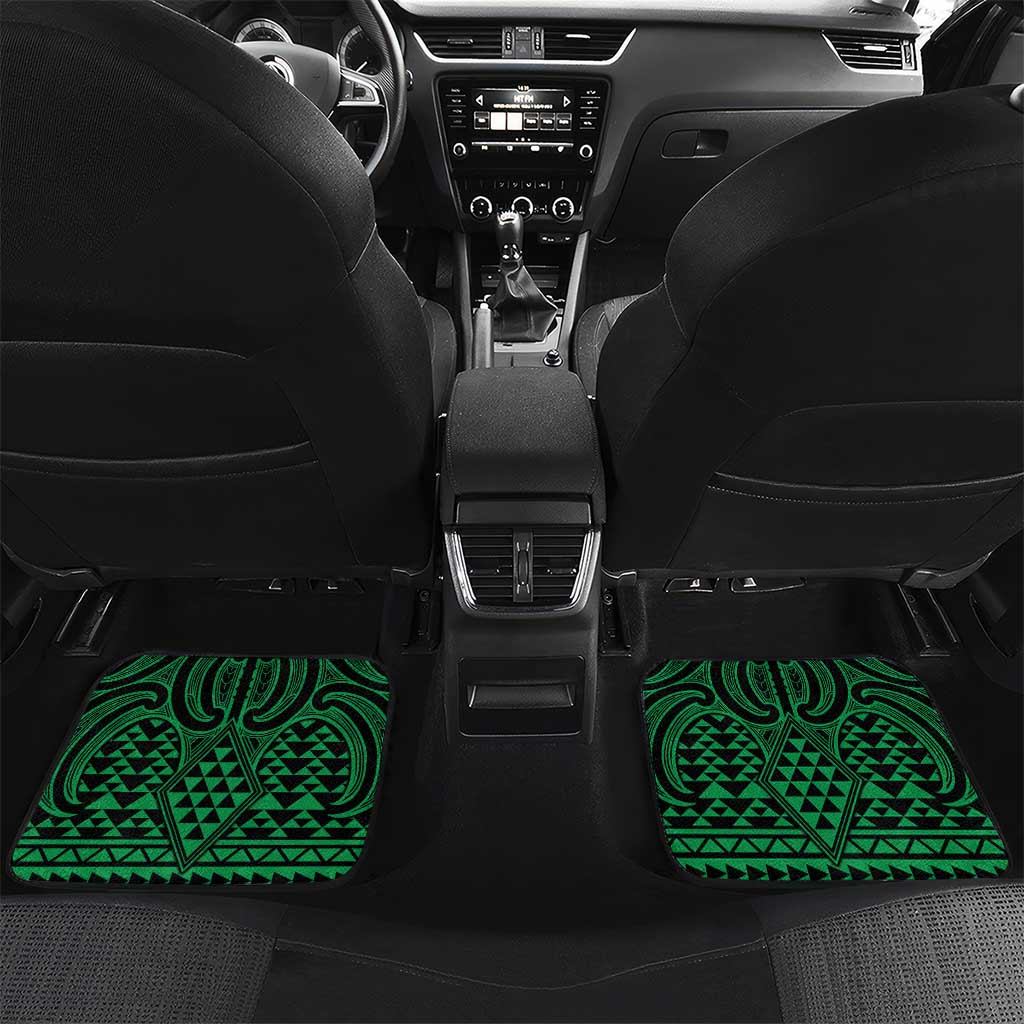 Kakariki Maori Ta Moko Poutama Art Car Mats