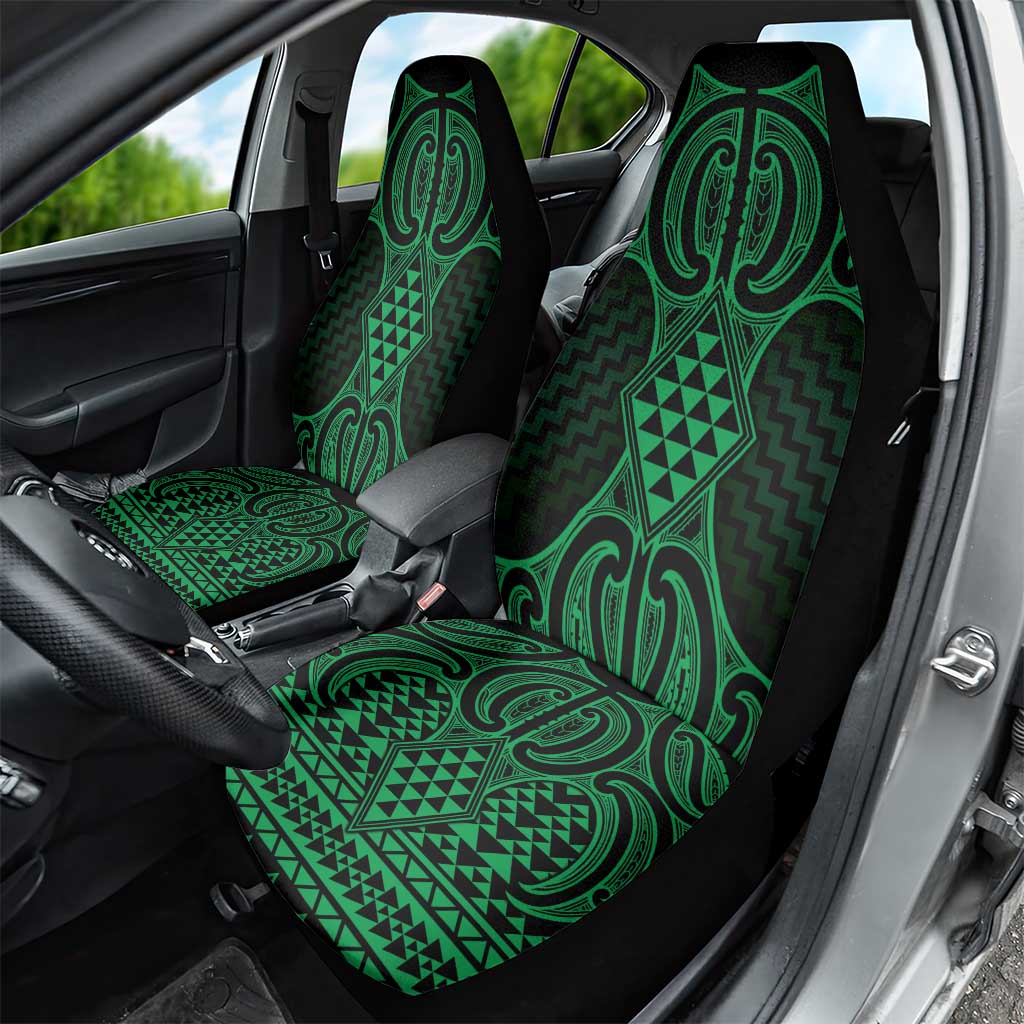 Kakariki Maori Ta Moko Poutama Art Car Seat Cover