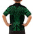 Kakariki Maori Ta Moko Poutama Art Family Matching Long Sleeve Bodycon Dress and Hawaiian Shirt