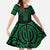 Kakariki Maori Ta Moko Poutama Art Family Matching Long Sleeve Bodycon Dress and Hawaiian Shirt