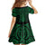 Kakariki Maori Ta Moko Poutama Art Family Matching Long Sleeve Bodycon Dress and Hawaiian Shirt
