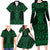 Kakariki Maori Ta Moko Poutama Art Family Matching Long Sleeve Bodycon Dress and Hawaiian Shirt