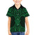 Kakariki Maori Ta Moko Poutama Art Family Matching Long Sleeve Bodycon Dress and Hawaiian Shirt